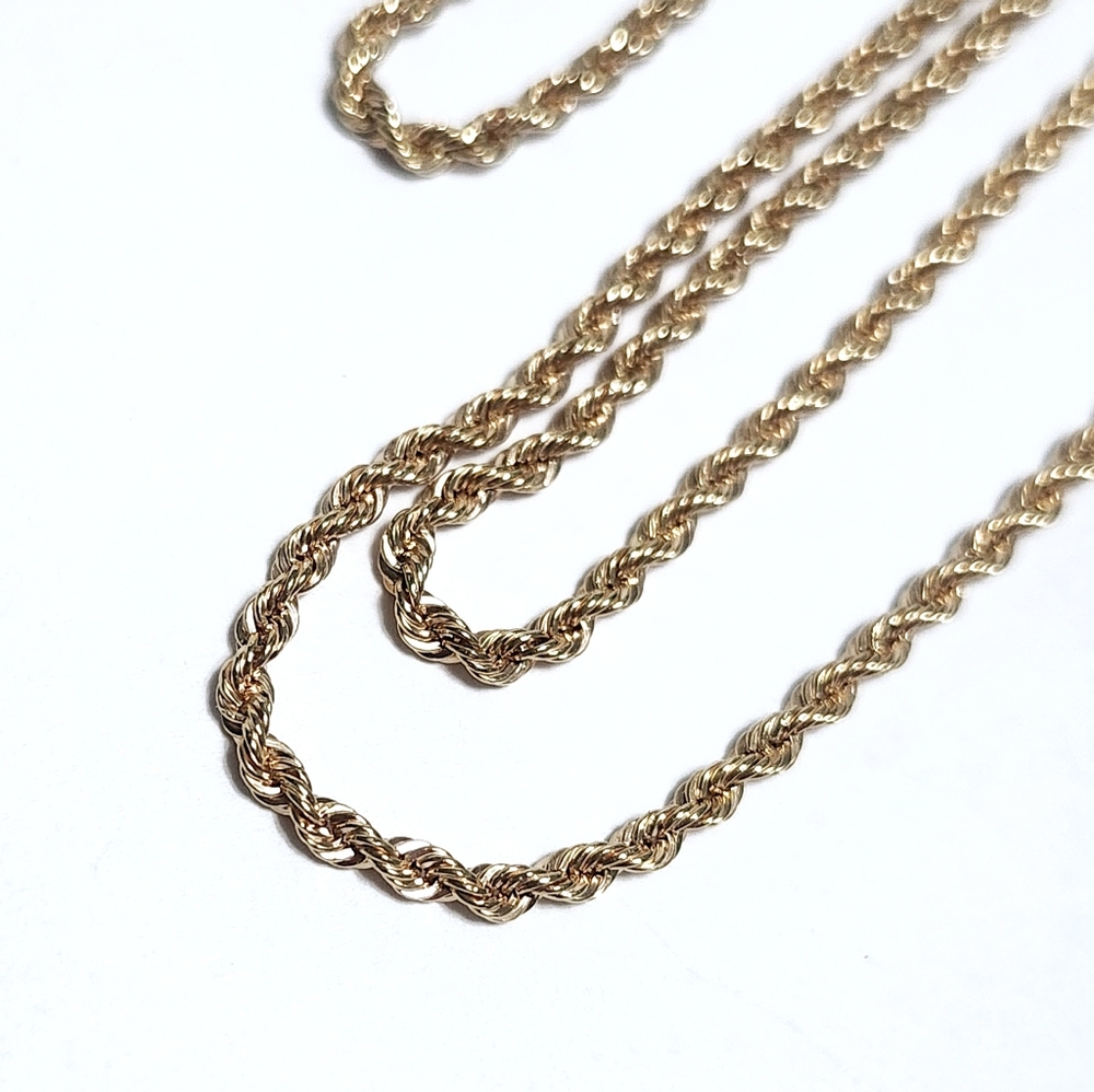 Classic Gold Rope Chain Necklace - Elegant Women’s Jewelry